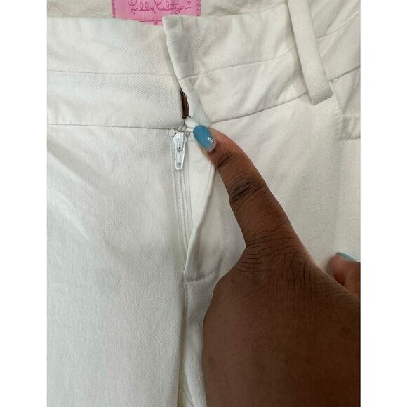 Lilly Pulitzer Resort White Jet Set Bootcut Trousers Size 6 Style 26666 - Picture 8 of 14